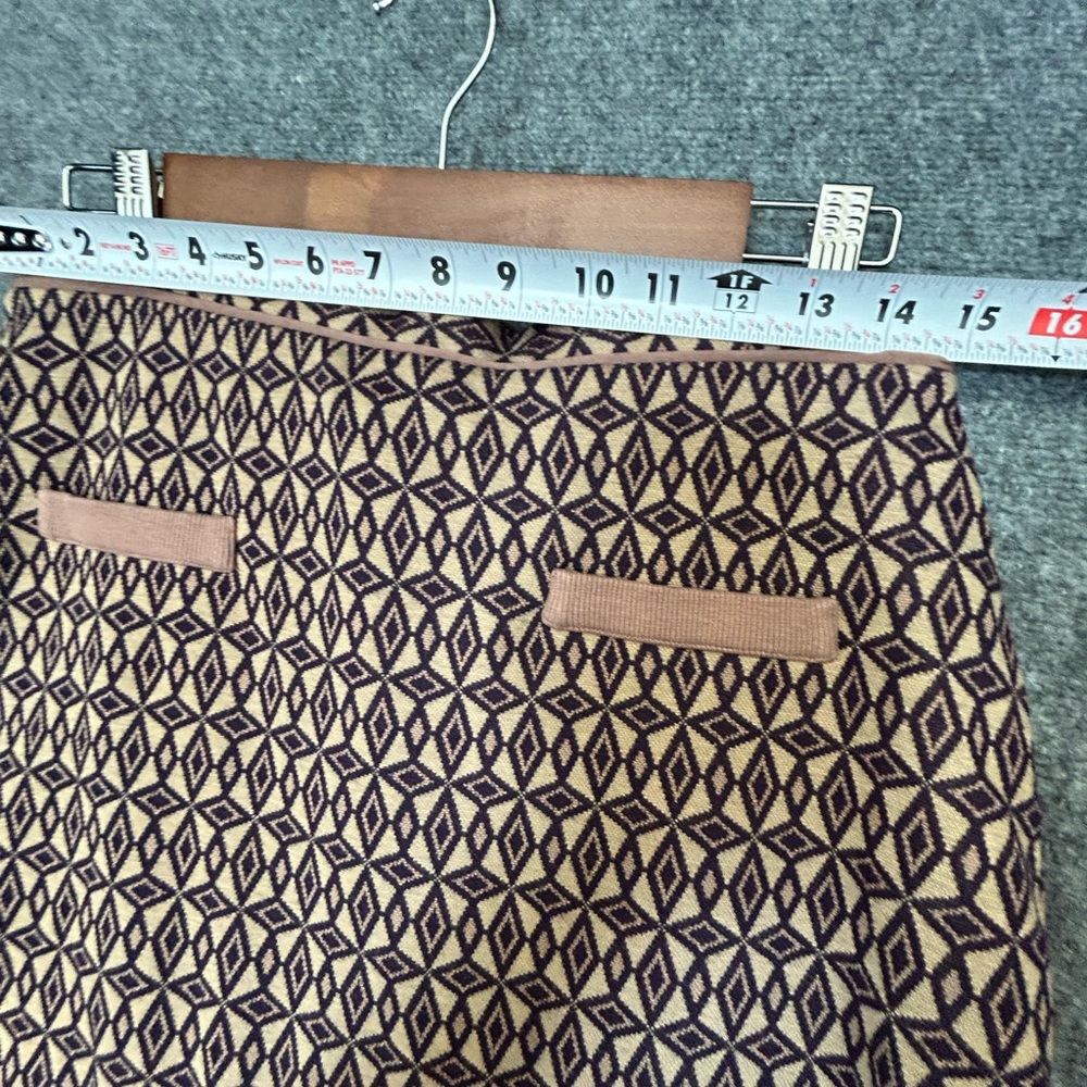Kiabi Mini Skirt Brown & Deep Purple Design Size Large - Picture 8 of 8